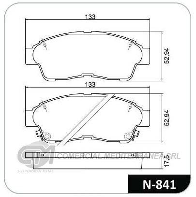 PASTILLA DE FRENO DELANTERA TOYOTA CAMRY