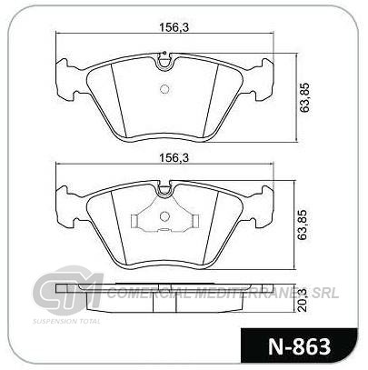 PASTILLA DE FRENO DELANTERA BMW Z3 M ROA