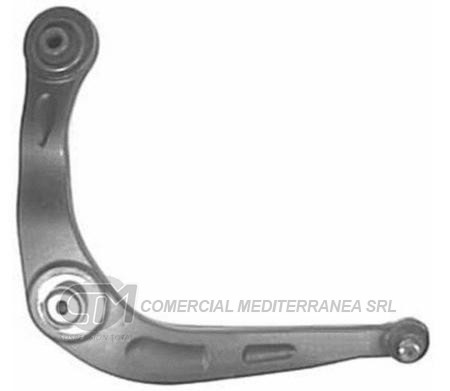 PARRILLA DE SUSPENSION DEL.CON BUJE ROTULADO PEUGEOT 206/207 1999/2007 IZQUIERDA CON ROTULA