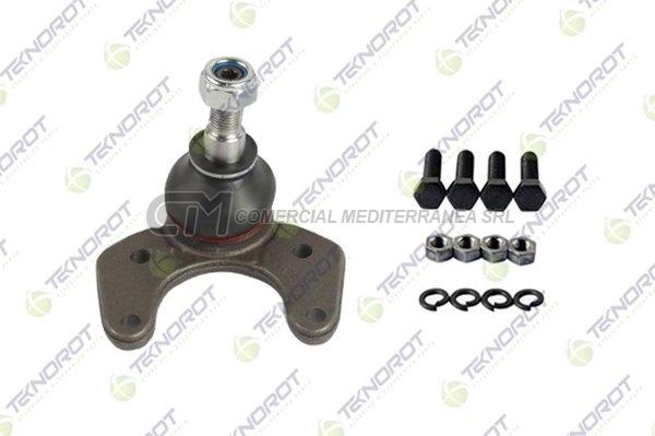 ROTULA DE SUSPENSION TEKNOROT RENAULT R18 FUEGO INFERIOR 4 AGUJEROS - PIVOTE 14.3 MM