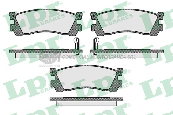 PASTILLA DE FRENO LPR MAZDA 929 88/94 TRAS.