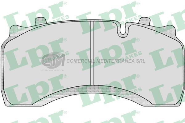 PASTILLA DE FRENO LPR RENAULT MIDLUM 4X2 - DAF LF 55 01/ DEL.