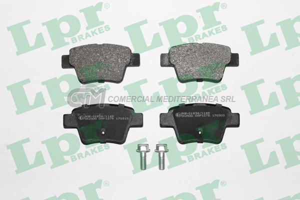 PASTILLA DE FRENO LPR CITROEN C4-PICASSO /PEUGEOT 307 04/ TRAS.