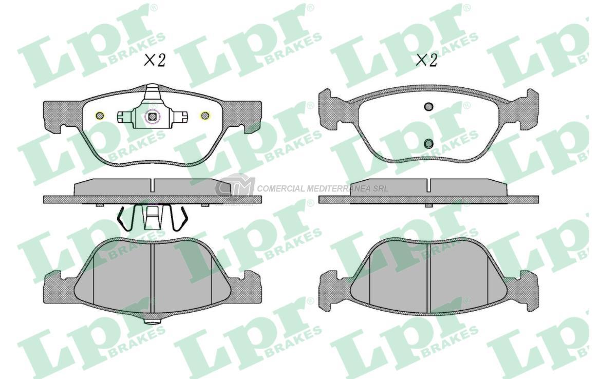 PASTILLA DE FRENO LPR IDEA ADVENTURE 1.8 10/.. PALIO ADVENTURE LOCKER DEL.