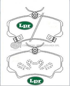 PASTILLA DE FRENO LPR HONDA CIVIC DEL.