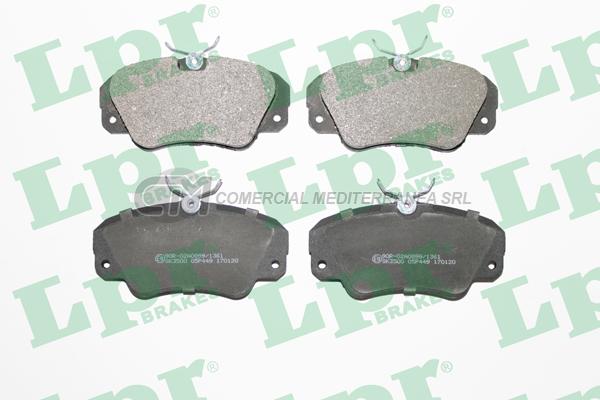 PASTILLA DE FRENO LPR CHEVROLET OMEGA 2.6I ABS 90/94 DEL.
