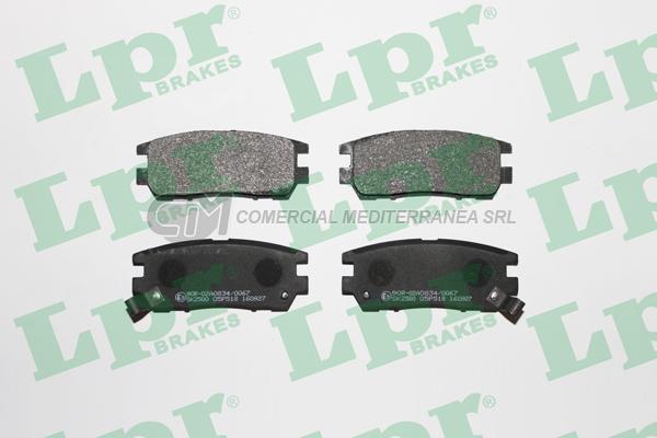 PASTILLA DE FRENO LPR MITSUBISHI MONTERO V-6 90/94 TRAS.