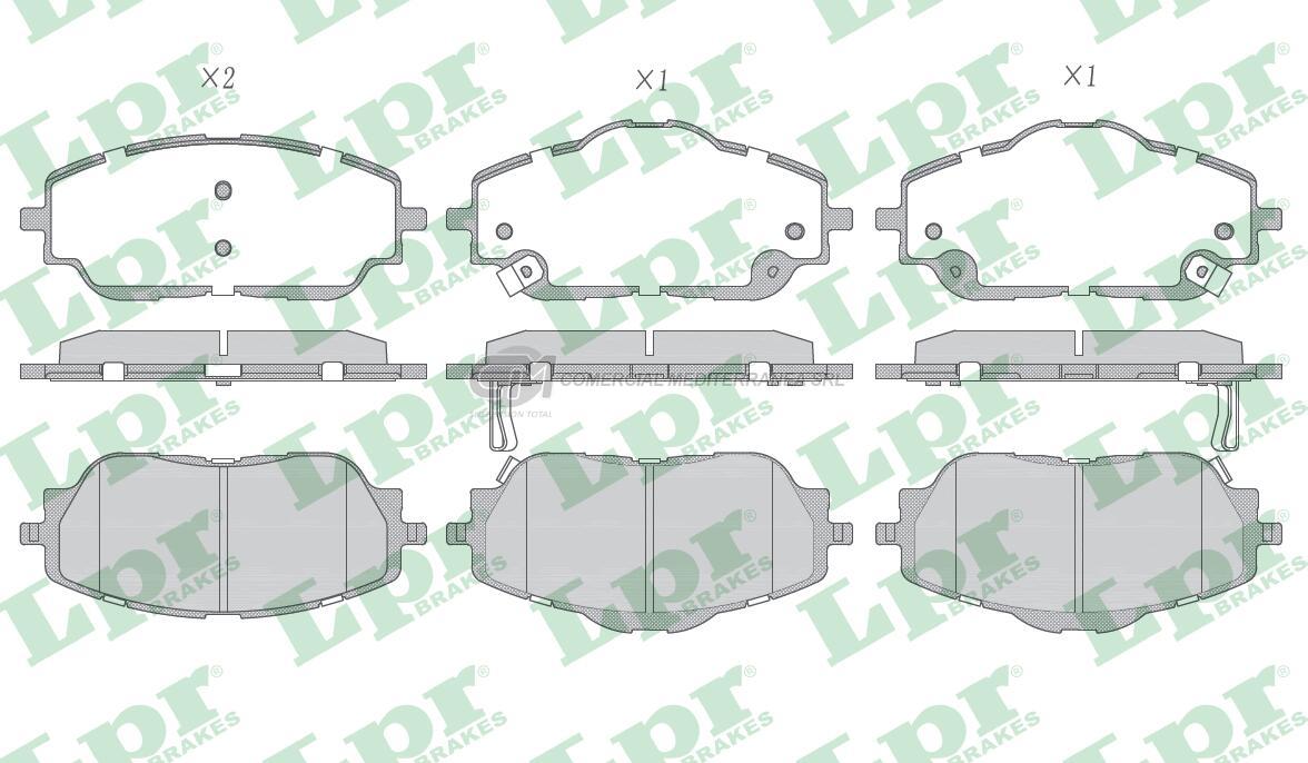 PASTILLA DE FRENO LPR FORD TERRITORY 1.5T 20/.. DEL.