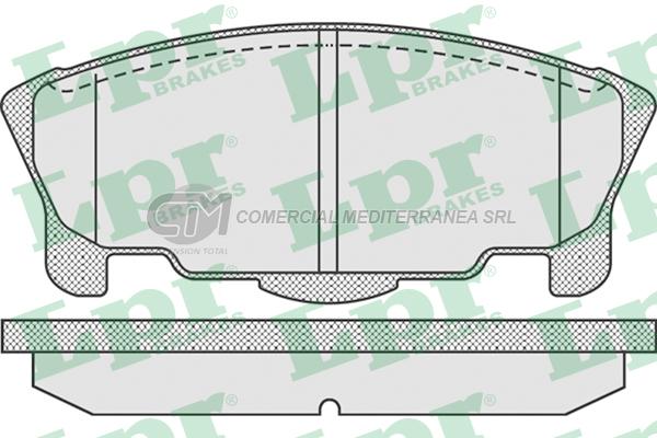 PASTILLA DE FRENO LPR DAIHATSU MOVE (FURGON) 0.8 - 1.0I 96/ DEL.