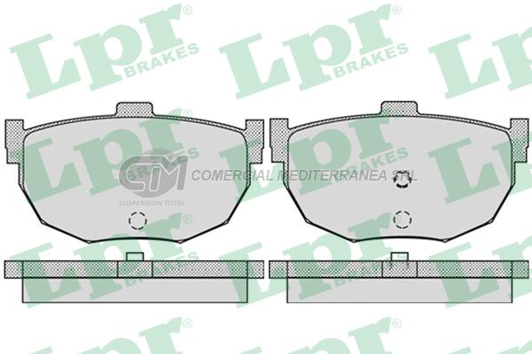 PASTILLA DE FRENO LPR NISSAN MAXIMA QX 3.0/HYUNDAI ELANTRA 94/.. TRAS.