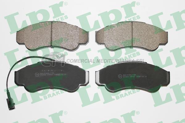 PASTILLA DE FRENO LPR BOXER I/FIAT DUCATO/CITROEN JUMPER 02/ DEL.