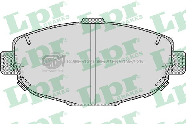 PASTILLA DE FRENO LPR TOYOTA LEXUS SC300-400 91/ DEL.